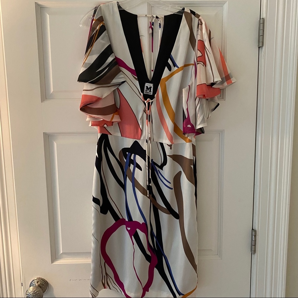 Missoni multicolor v neck dress